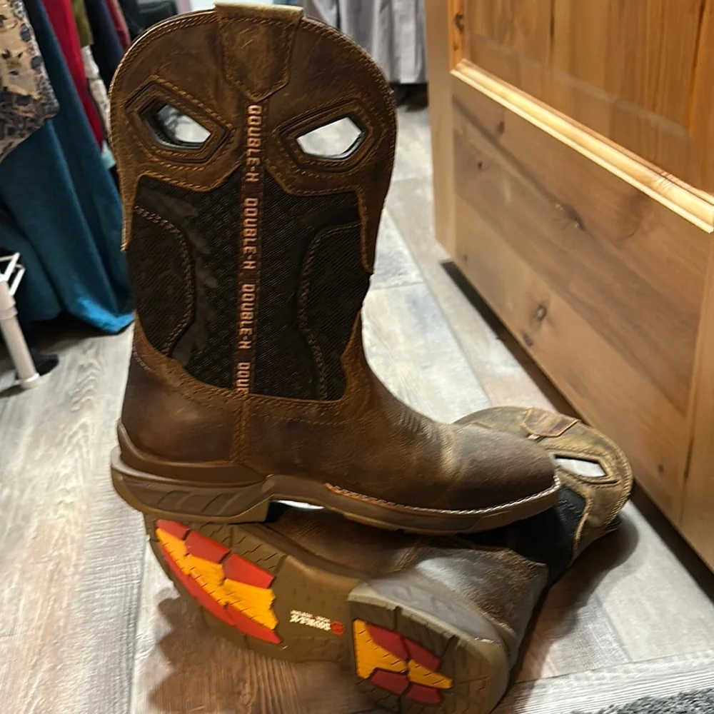 Double H Men's Brown Western Boots - Picture 4 of 5